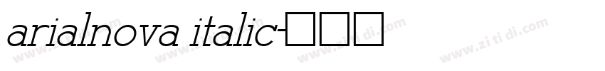 arialnova italic字体转换